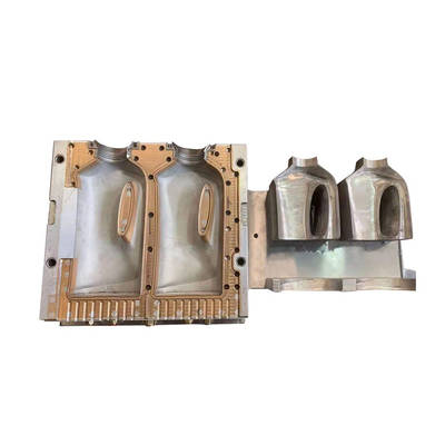 2L 2cavity HDPE bottle mould with deflashing part 